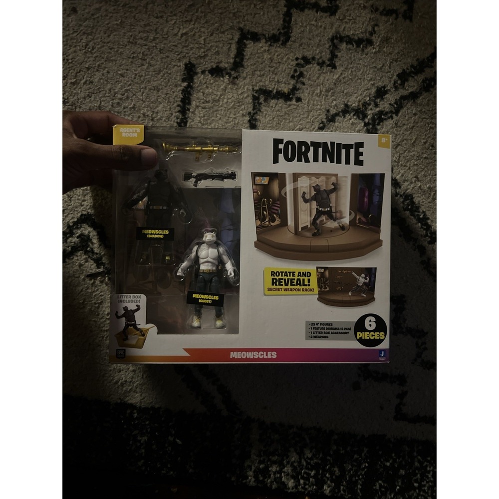 Fortnite Agents‎ Room - Meowscles Ghost And Shadow Set - Epic Games Jazwares New